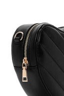 Kadın Siyah Kalp Temalı Kapitone Çapraz Çanta | Derimod