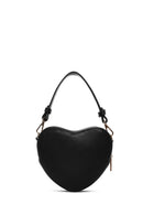 Kadın Siyah Kalp Temalı Kapitone Çapraz Çanta | Derimod