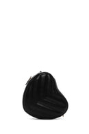 Kadın Siyah Kalp Temalı Kapitone Çapraz Çanta | Derimod