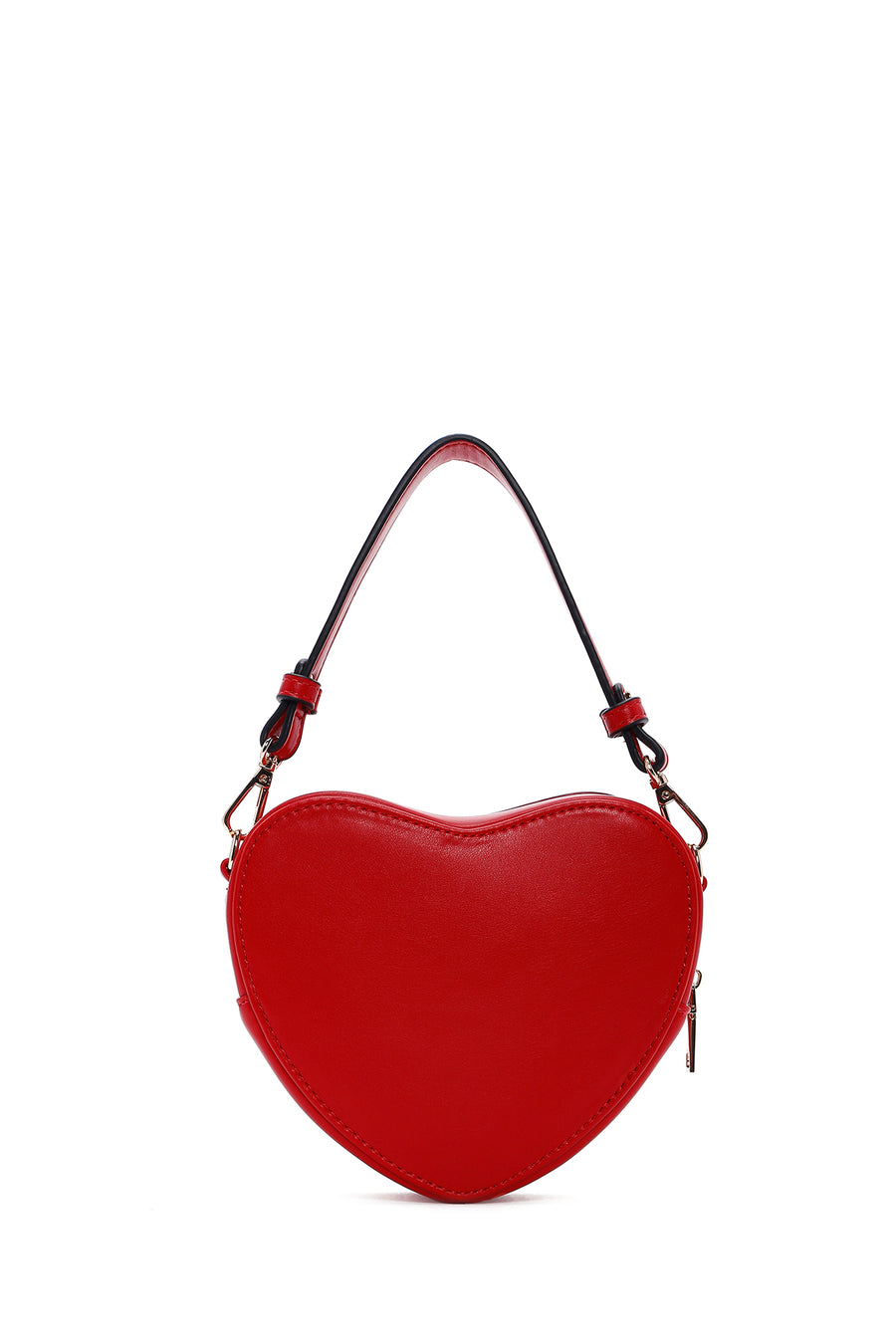 Women's Red Heart Themed Quilted Crossbody Bag