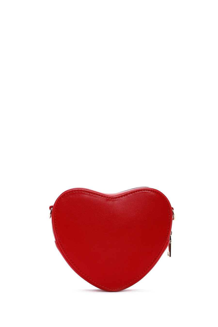 Women's Red Heart Themed Quilted Crossbody Bag