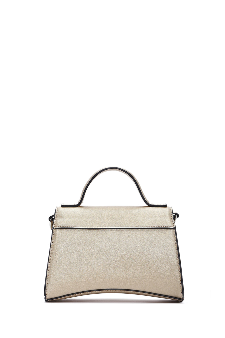 Women's Gold Long Strap Clutch Bag