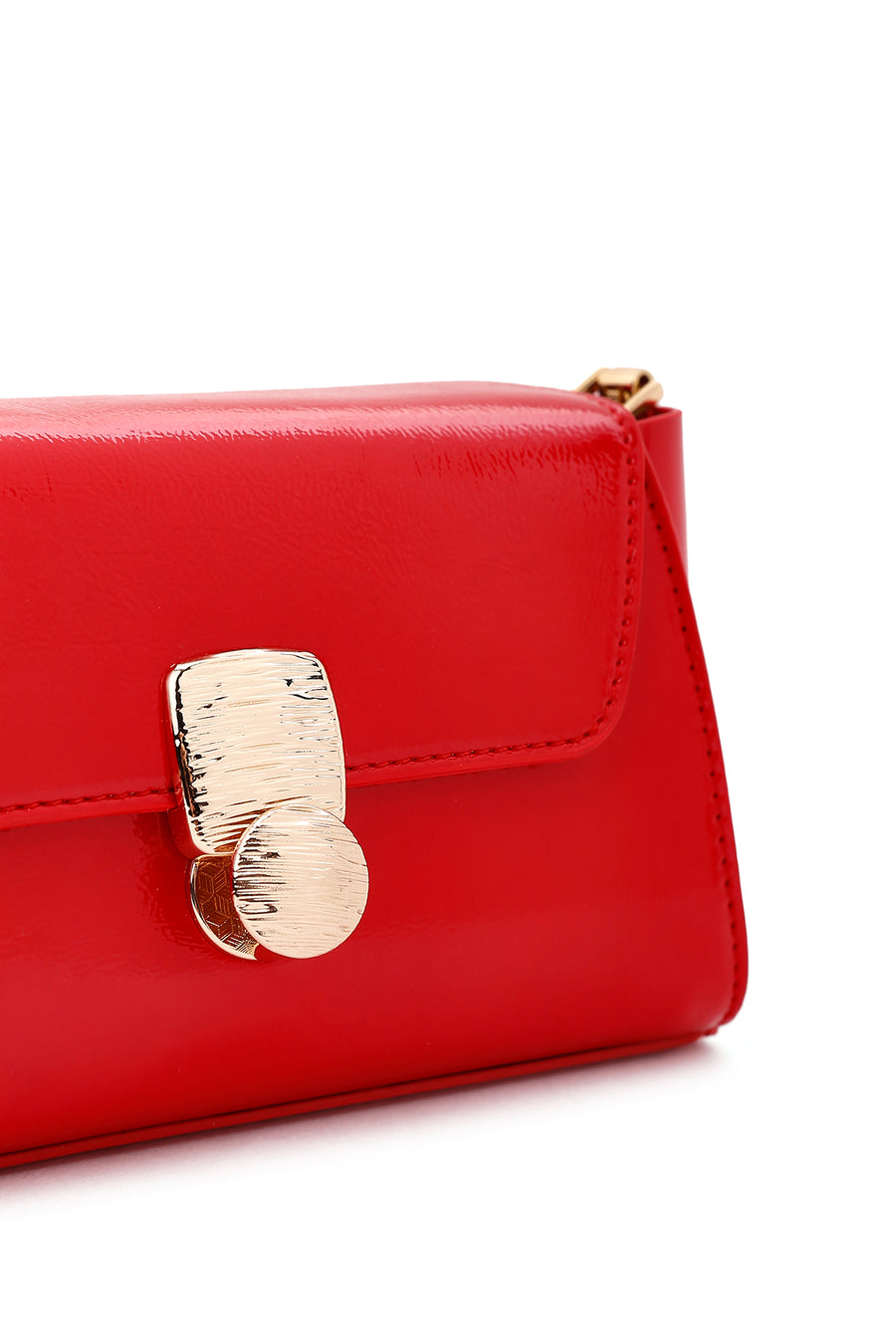 Women's Red Patent Leather Handbag