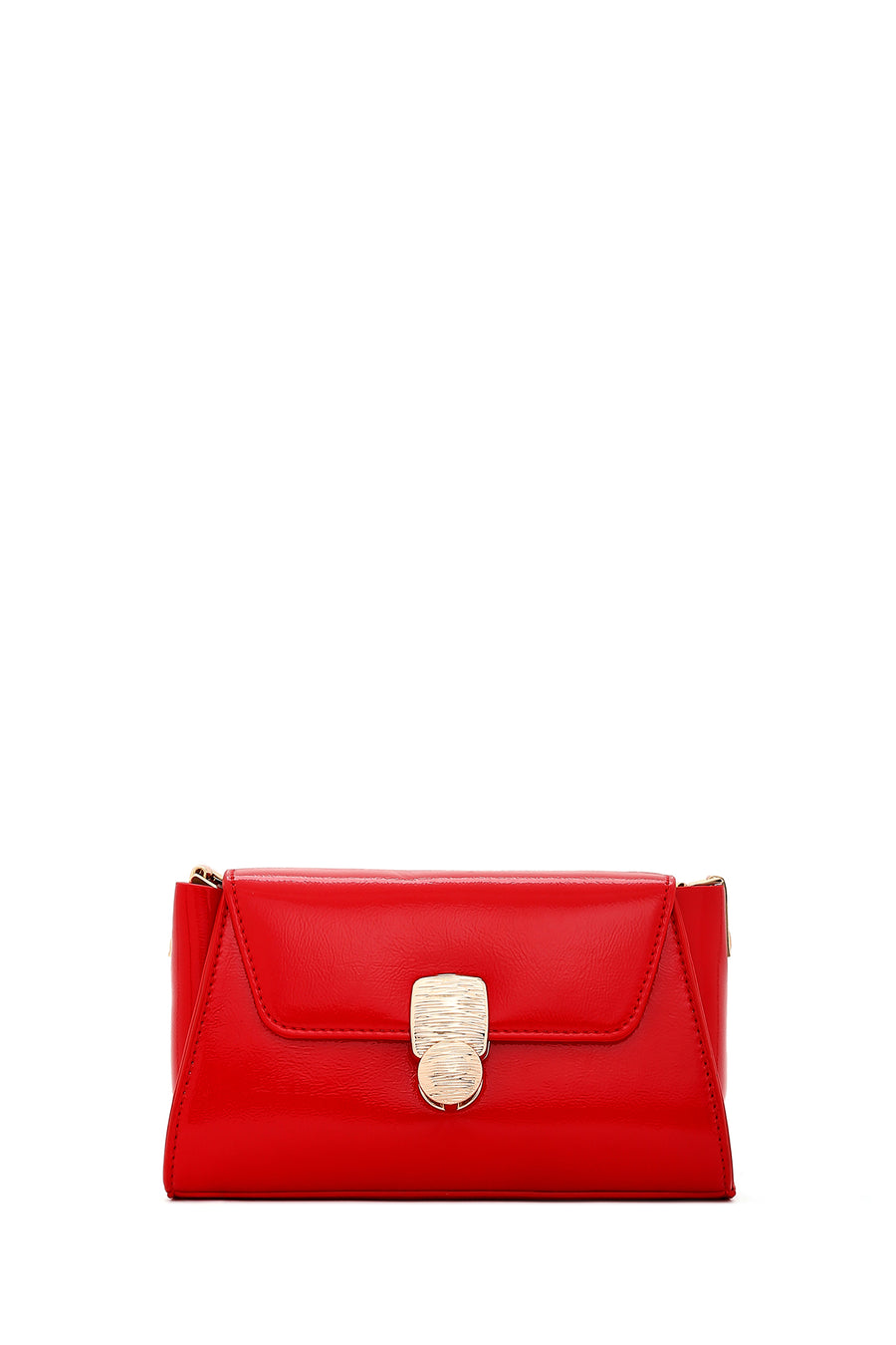 Women's Red Patent Leather Handbag