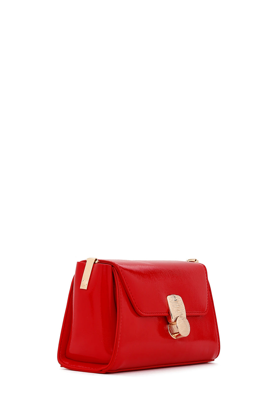 Women's Red Patent Leather Handbag