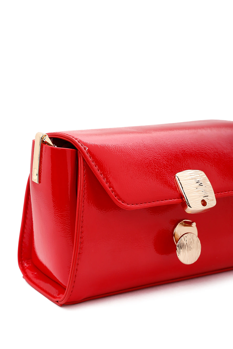 Women's Red Patent Leather Handbag