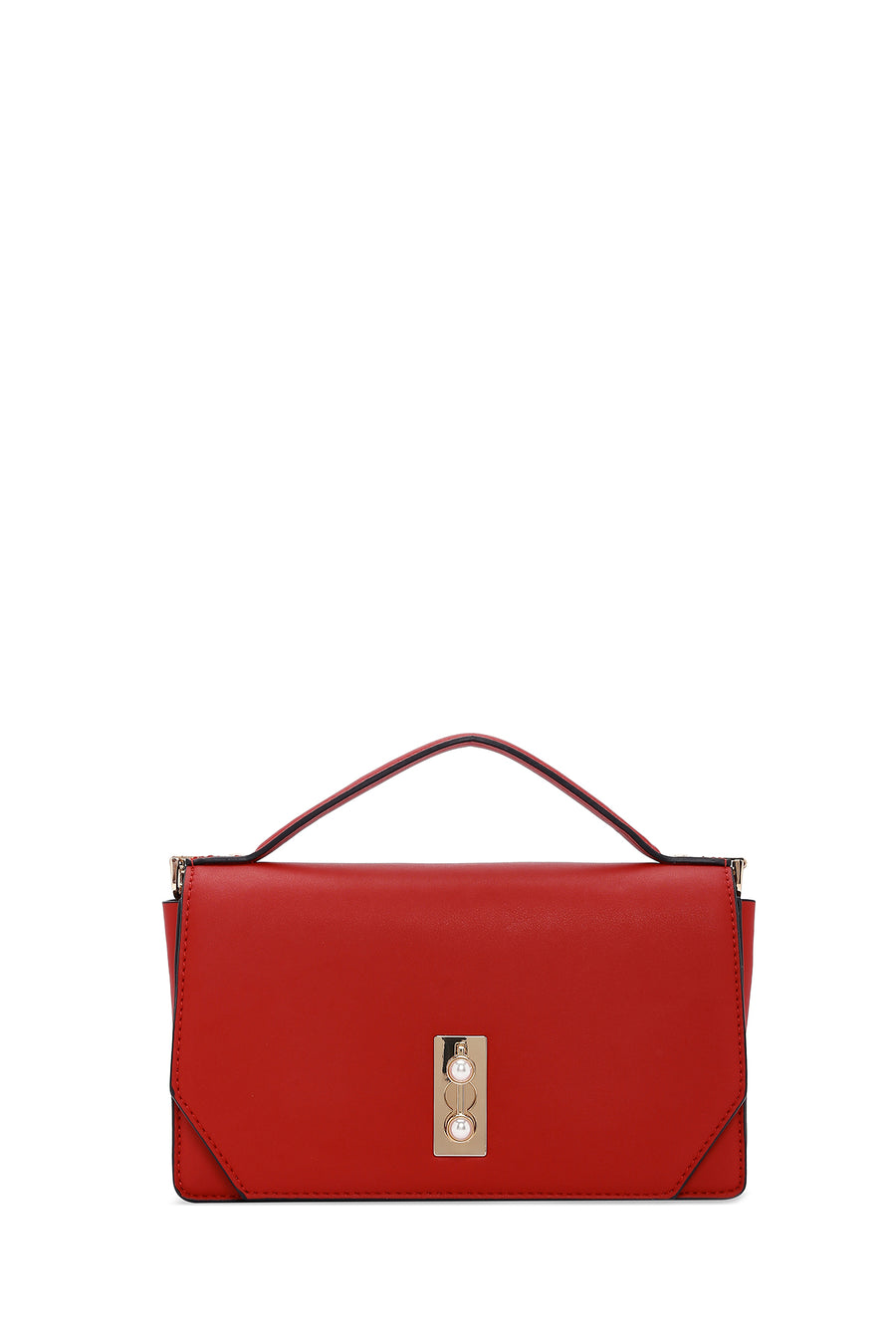 Women's Red Long Strap Crossbody Bag