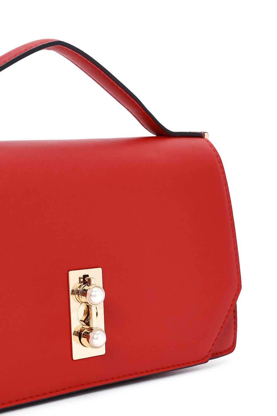 Women's Red Long Strap Crossbody Bag