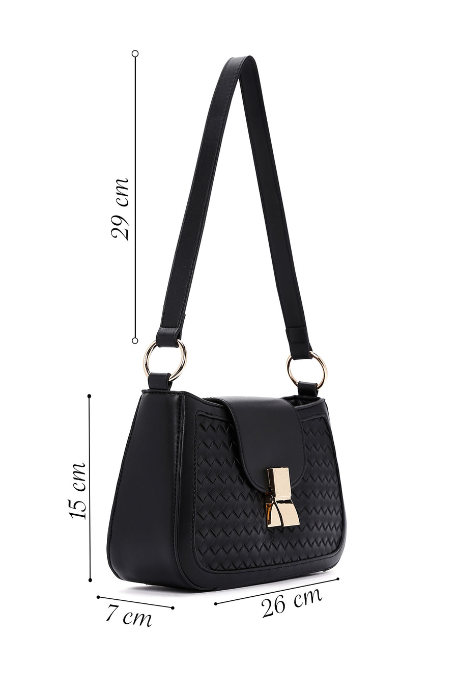 Women's Black Shoulder Bag
