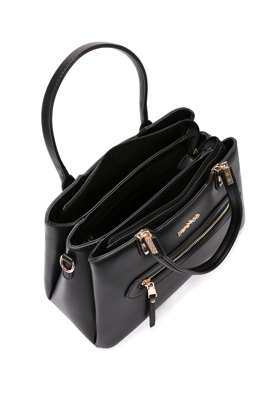 Women's Black Long Strap Shoulder Bag