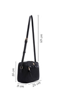 Women's Black Long Strap Crossbody Bag | Derimod