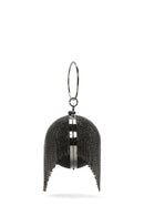Women's Black Long Strap Chain Detailed Stone Handbag | Derimod