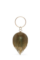 Women's Green Long Strap Chain Detailed Stone Handbag | Derimod