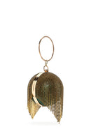 Women's Green Long Strap Chain Detailed Stone Handbag | Derimod