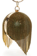 Women's Green Long Strap Chain Detailed Stone Handbag | Derimod