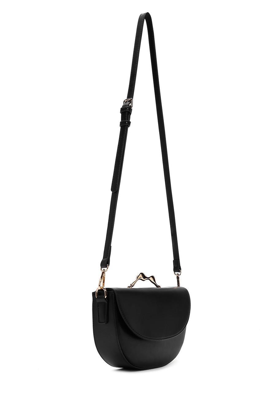 Women's Black Long Strap Handbag