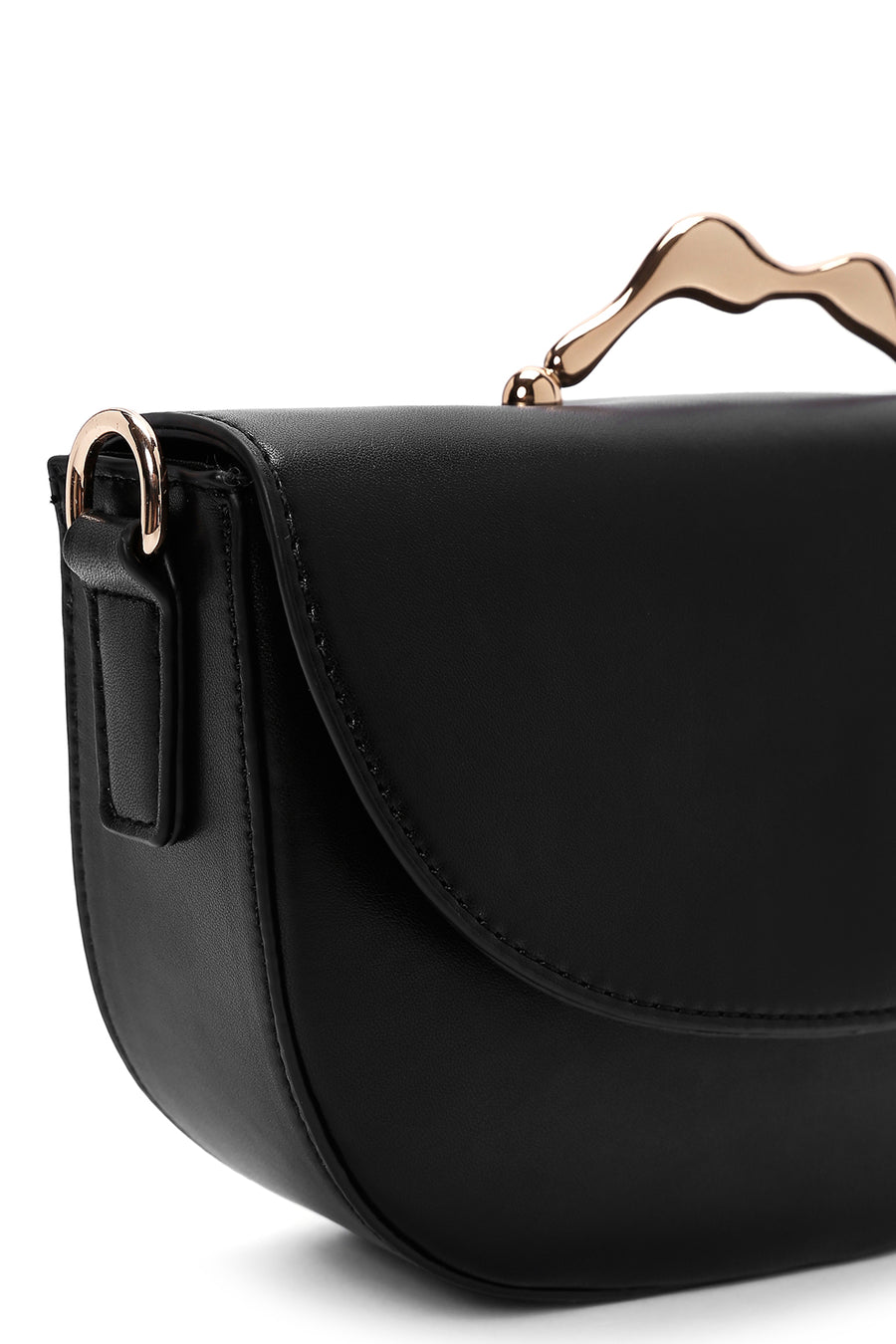 Women's Black Long Strap Handbag