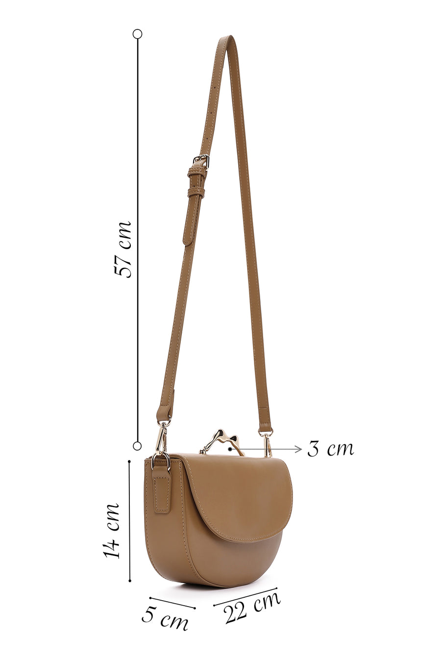 Women's Brown Long Strap Handbag