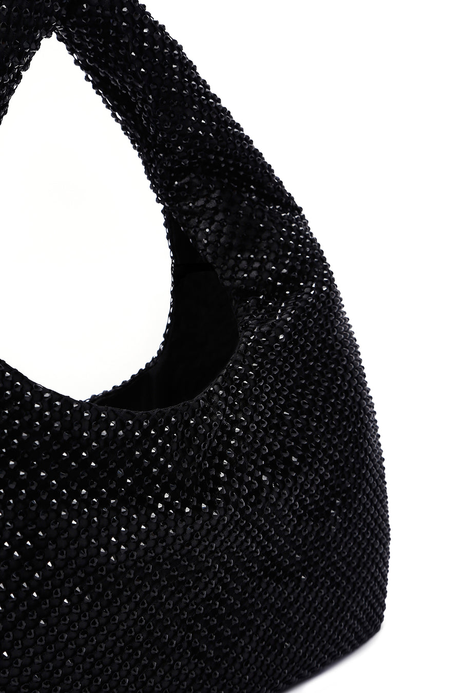 Women's Black Stone Handbag