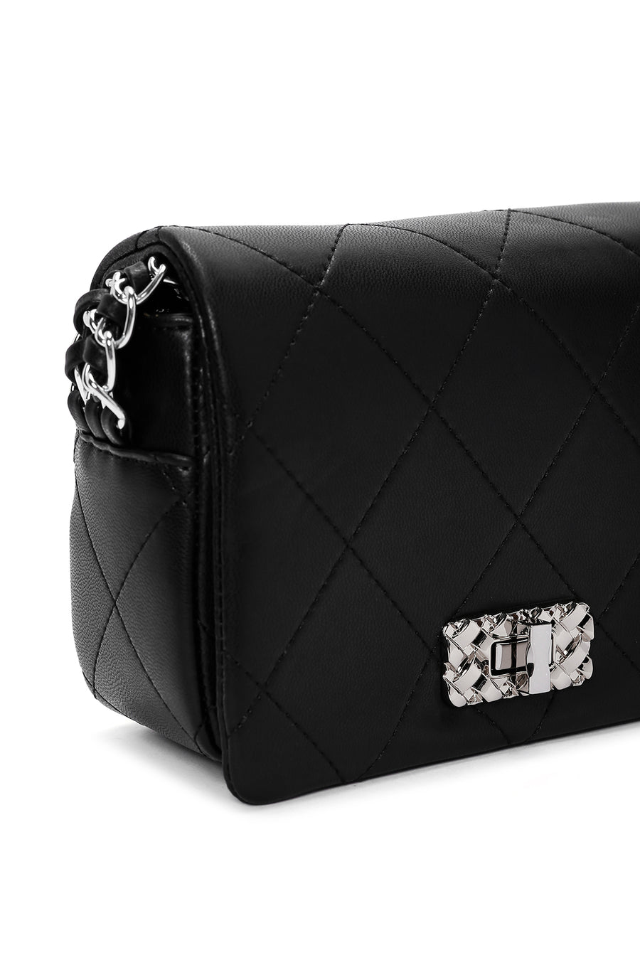 Women's Black Long Strap Handbag
