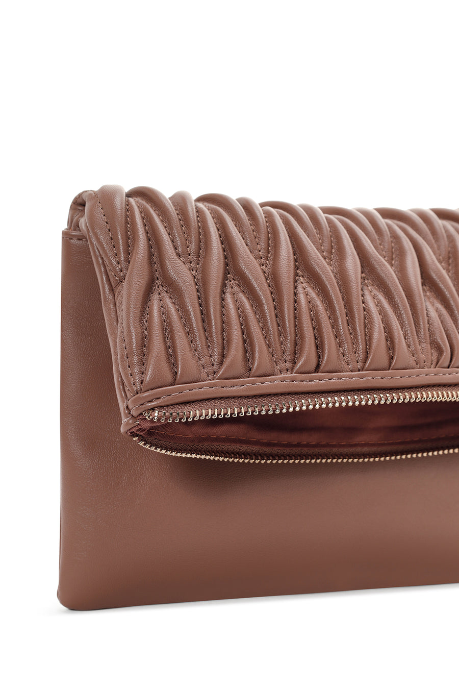 Women's Brown Long Chain Strap Crossbody Bag