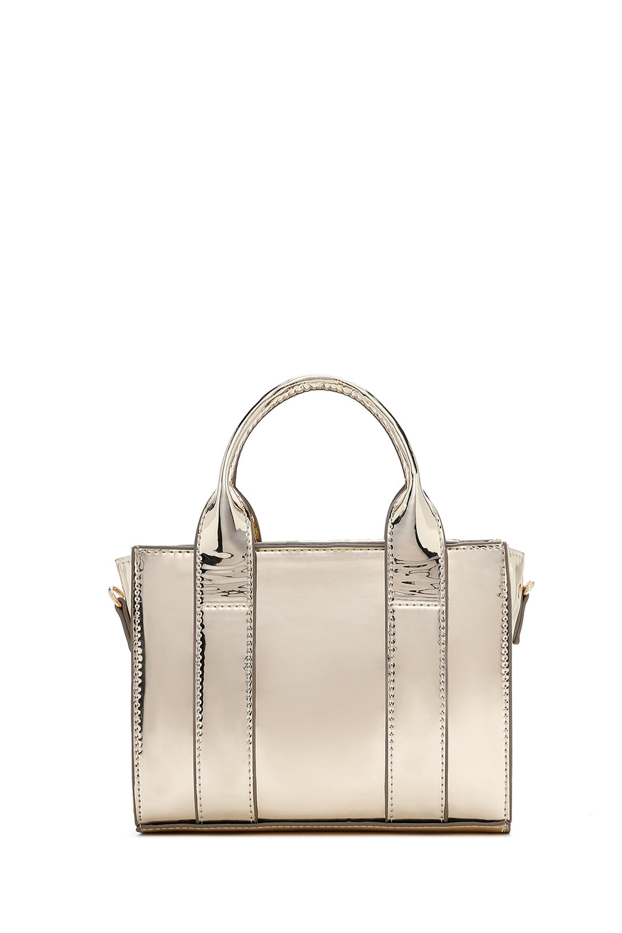 Women's Gold Metallic Crossbody Bag