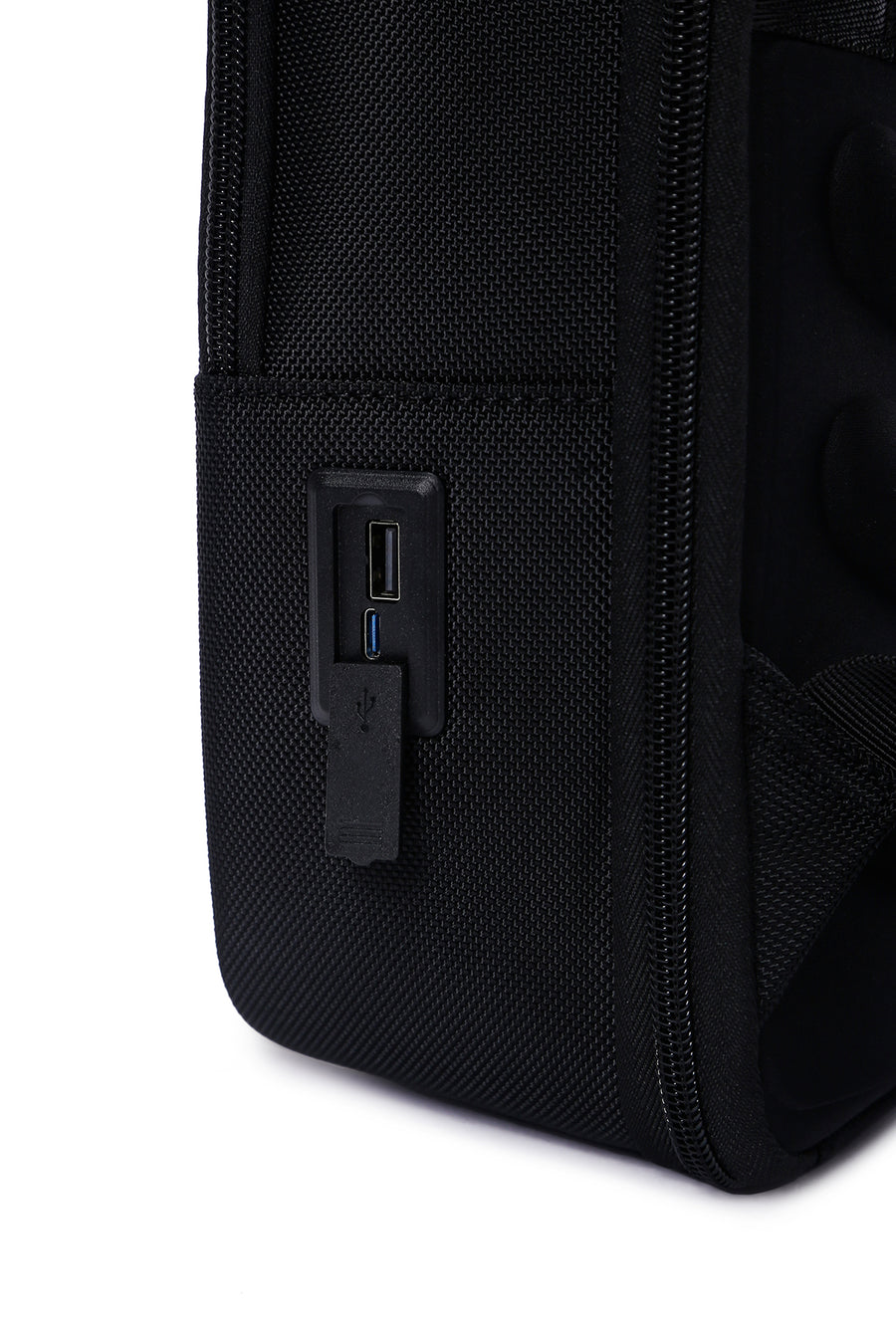 D-Pack Unisex Black Technological Backpack