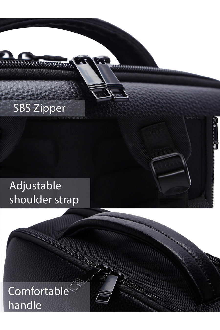 D-Pack Unisex Black Technological Backpack