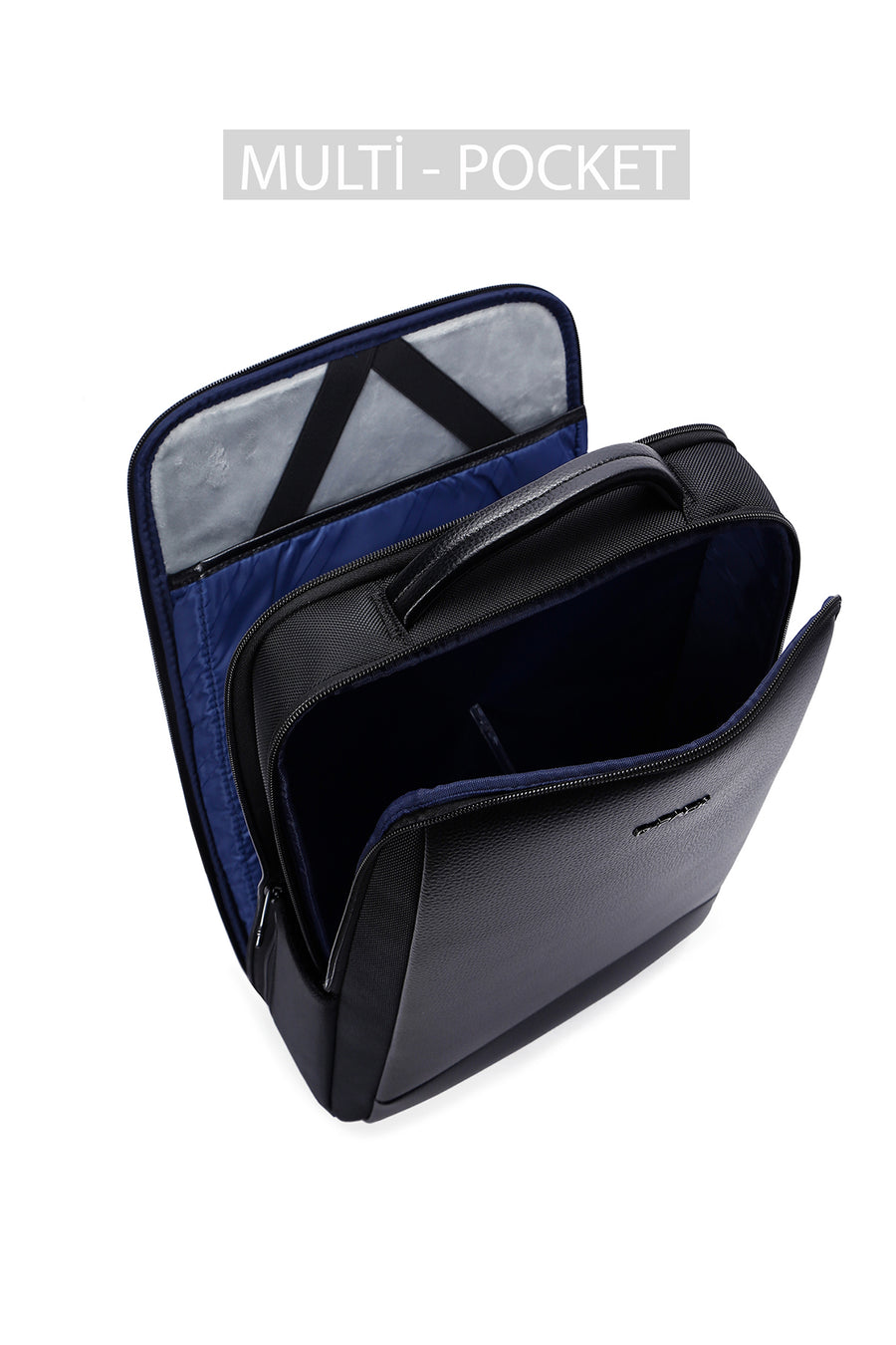 D-Pack Unisex Black Technological Backpack