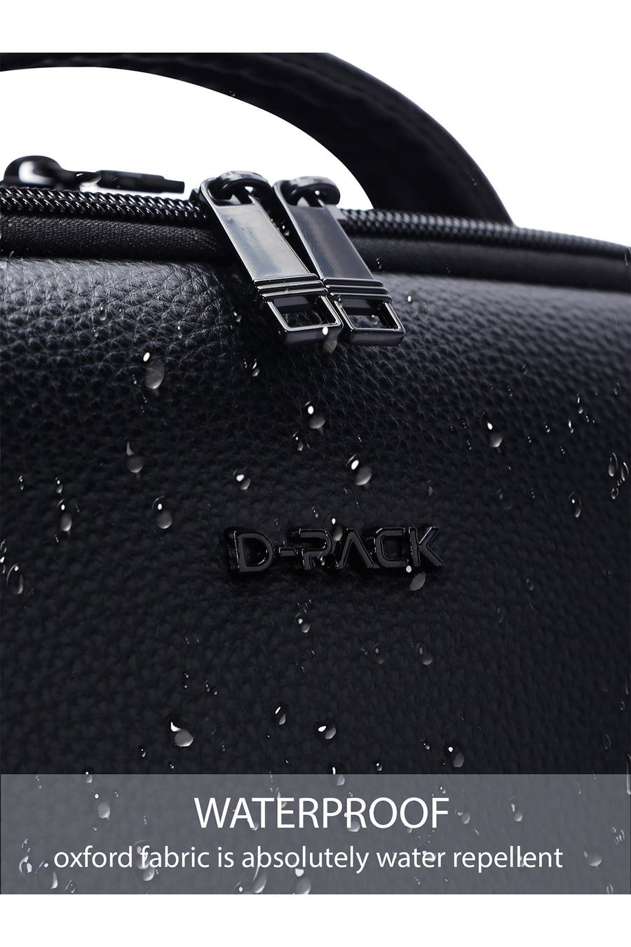 D-Pack Unisex Black Technological Backpack