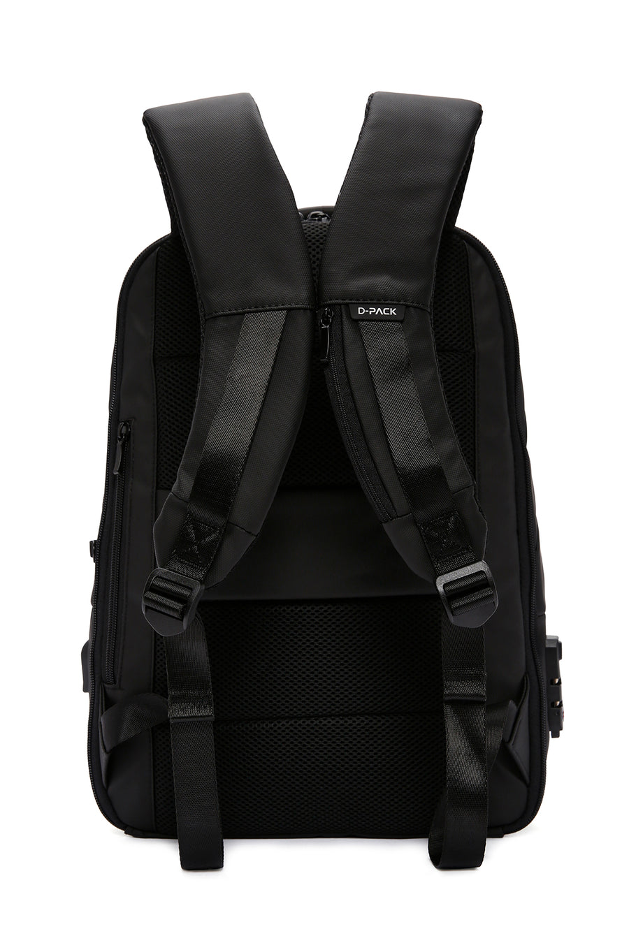 D-Pack Unisex Black Technological Backpack