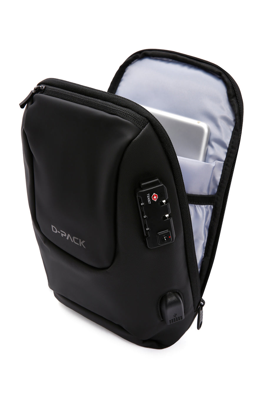 D-Pack Erkek Siyah Teknolojik Çapraz Çanta