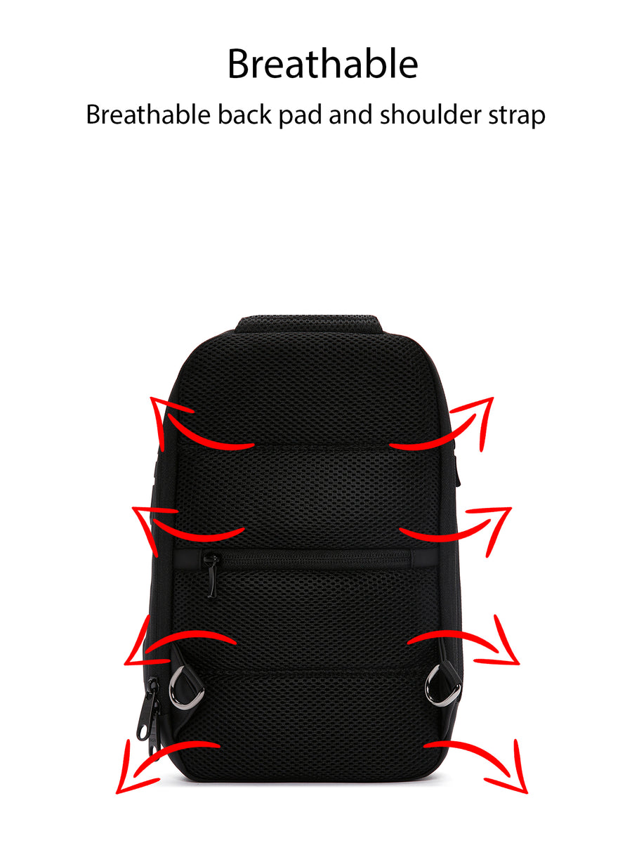 D-Pack Erkek Siyah Teknolojik Çapraz Çanta