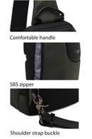 D-Pack Men Khaki Technological Crossbody Bag | Derimod