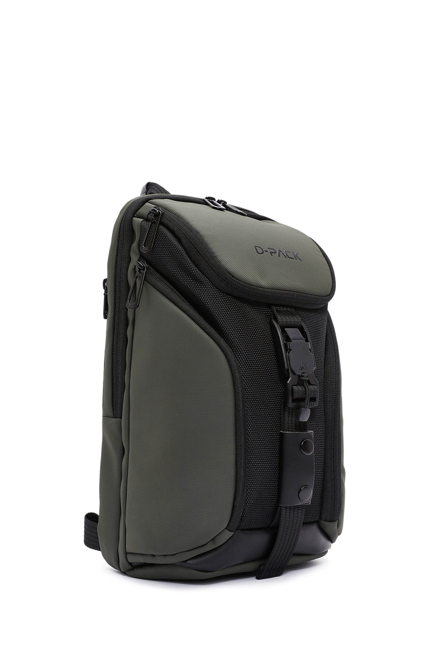 D-Pack Men's Green Long Strap Shoulder Bag