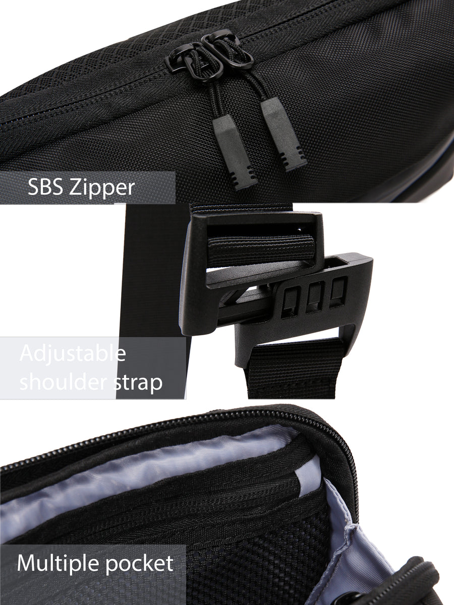 D-Pack Men's Black Waist Bag