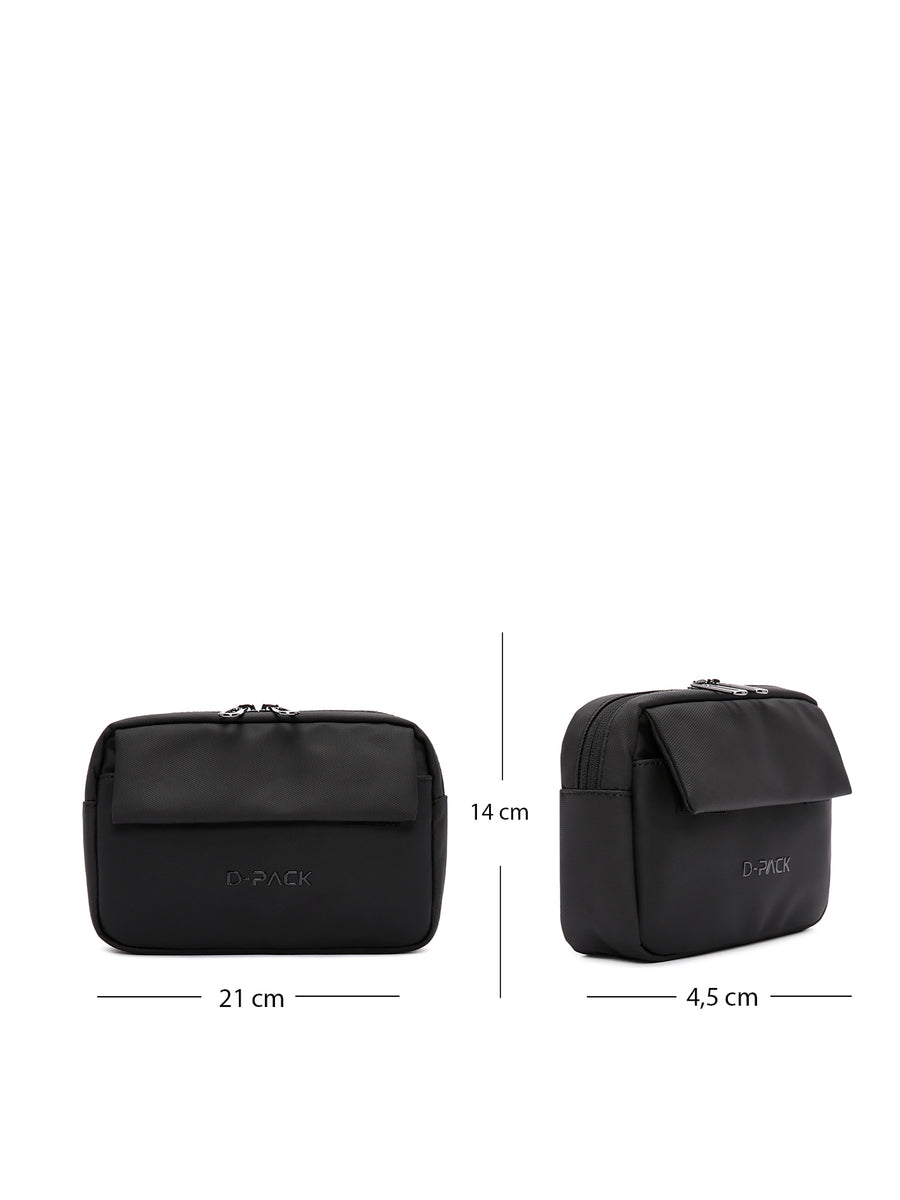 D-Pack Men's Black Waist Bag