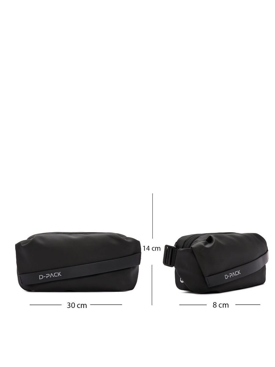 D-Pack Men's Black Waist Bag