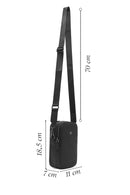 Erkek Siyah Deri Çapraz Çanta | Derimod