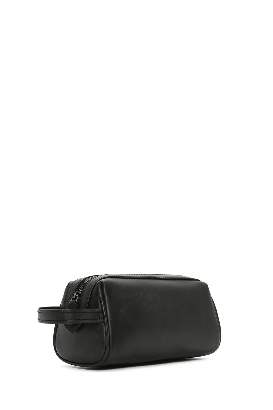Men's Black Leather Handbag