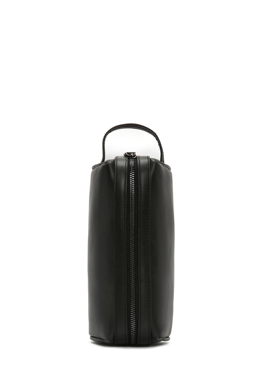Men's Black Leather Handbag