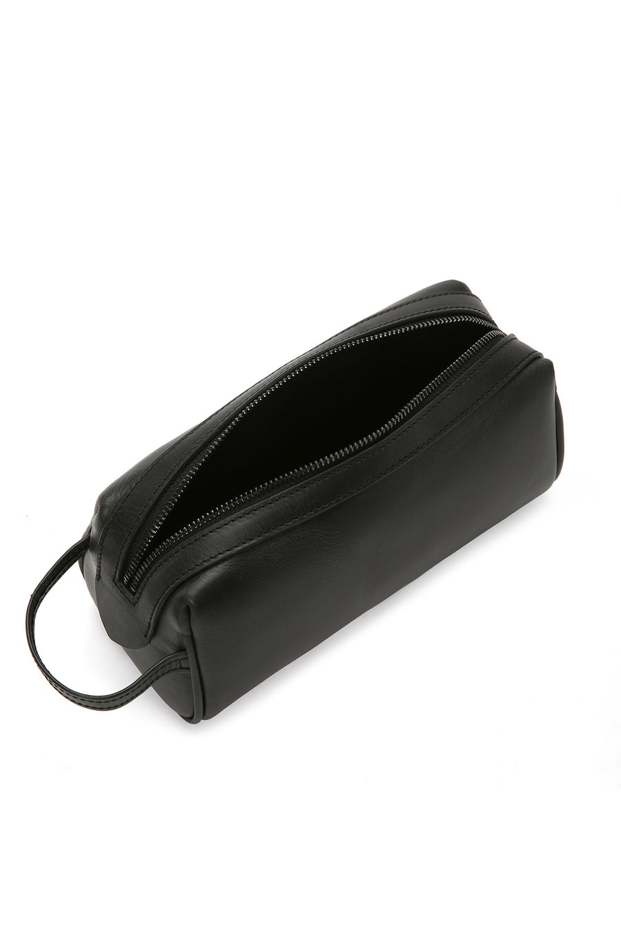 Men's Black Leather Handbag