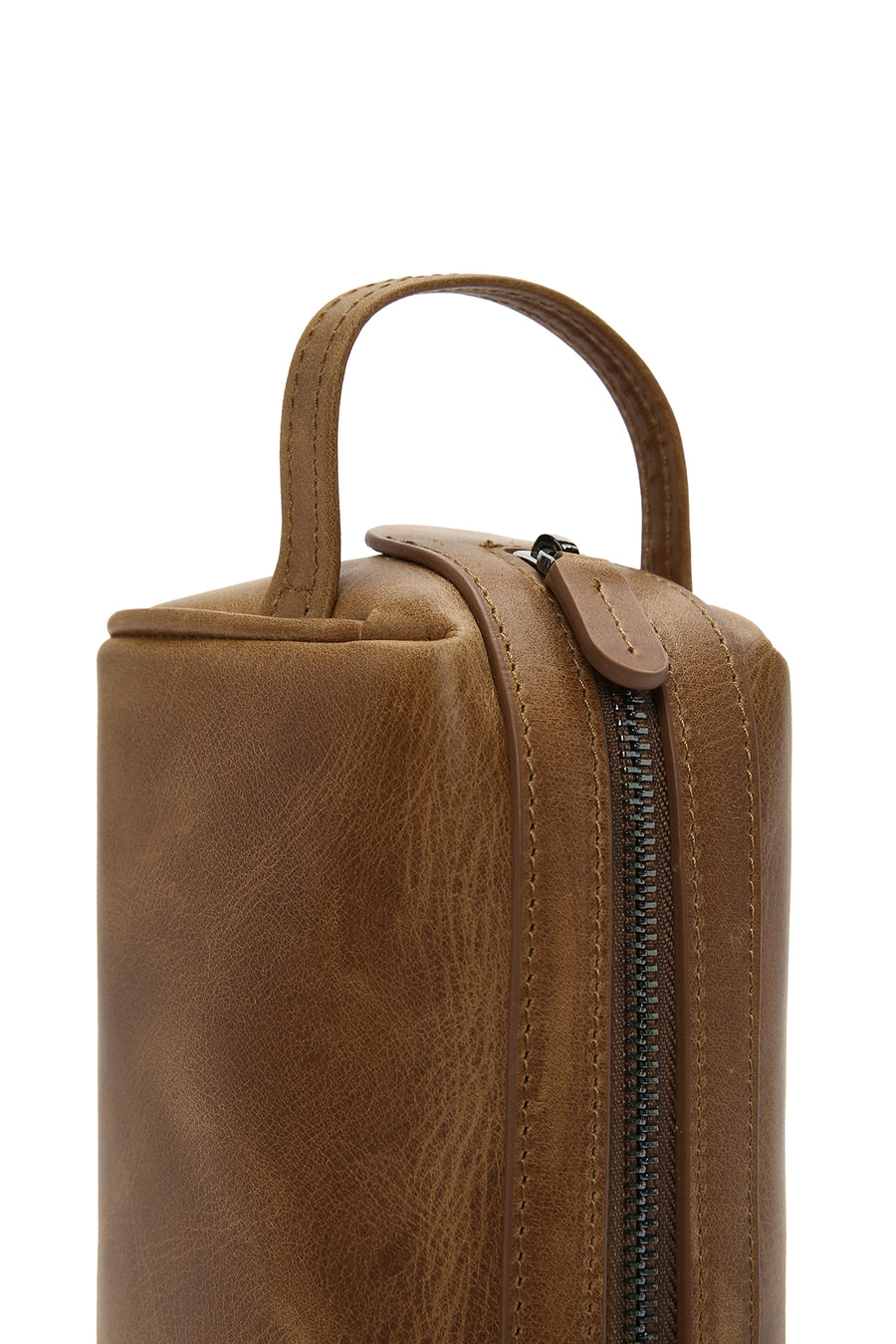 Men's Tan Leather Handbag