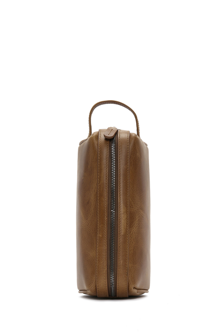 Men's Tan Leather Handbag