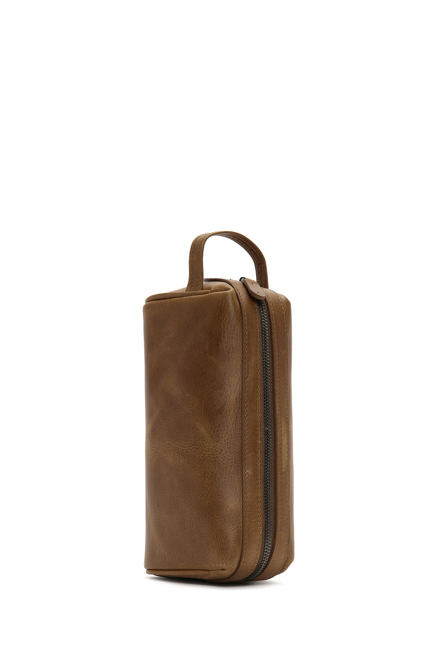 Men's Tan Leather Handbag