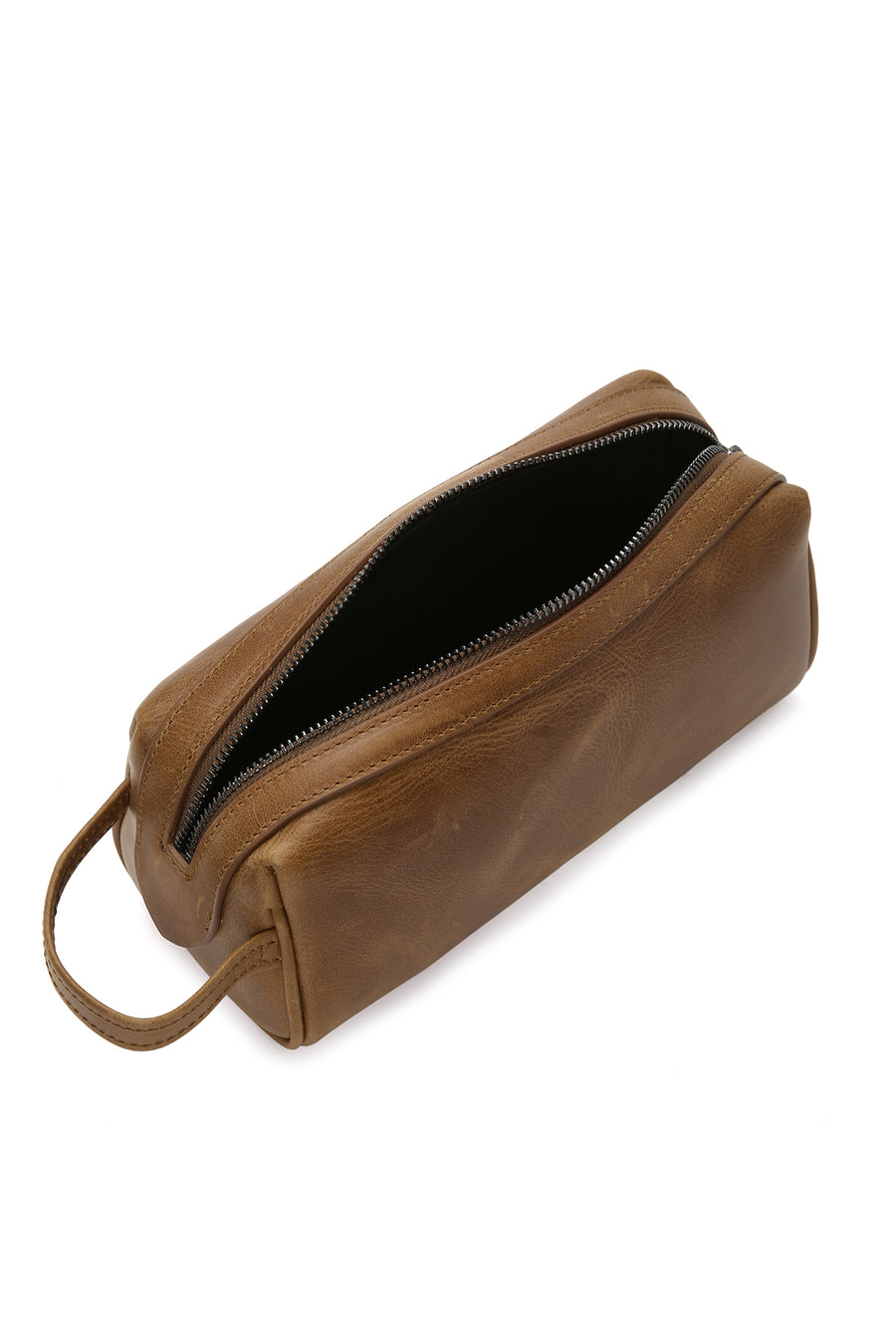 Men's Tan Leather Handbag