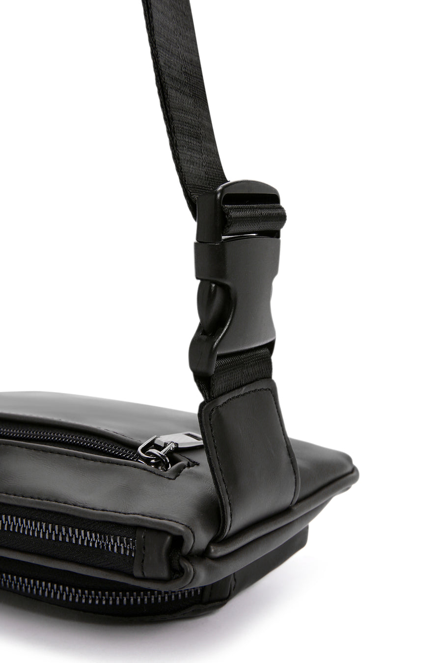 Men's Black Waist Bag