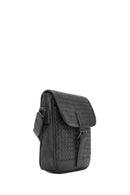 Men's Gray Woven Messenger Bag | Derimod
