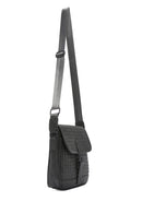 Men's Gray Woven Messenger Bag | Derimod