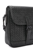 Men's Gray Woven Messenger Bag | Derimod